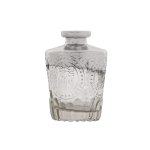 Glass Bottle - Silver And Clear 9.5CM