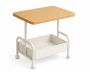 2-TIER Sofa Side Table With Wheels