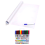 Self-adhesive Wall Sticker Whiteboard + 12 Whiteboard Markers