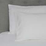 500 Thread Count Egyptian Cotton Heritage Collection Soho DUVET COVER SET - White Stitch - Super King 260 X 240CM