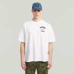 G-star Raw Running Dog Back Graphic White Boxy T-Shirt - XXL White