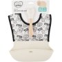 Made 4 Baby Unisex Roll-up Monochrome Silicone Bib