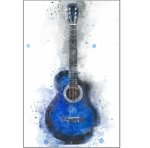 Abstract Guitar 2 Wall Art Canvas Print 800 X 1200