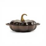 26CM Cast Iron Pumpkin Pot Brown