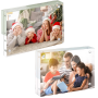 Magnetic Clear Acrylic Picture Frames Dual Side Photo Frame 8X10 - 2 Pack