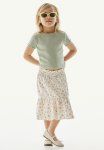 Floral-patterned Skirt - Cream Floral