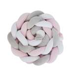 Snuggletime Braided Cot Bumper Pink