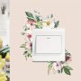 Fresh Greenery Light Switch Decal - Classic Style Plastic Wall Sticker For Bedroom Living Room & Entryway Decor