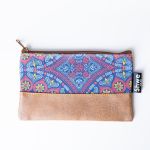 Shwe Leather-look Clutch Bag - Marine