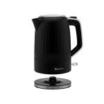 Bossanova - 1.7L - 2200W Cordless Ribbed Electric Kettle - Black