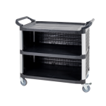 Plastic 3 Tier Trolley Enclosed