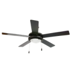 Sunbeam 132CM 5 Blade Ceiling Fan With Remote - Brown - SCF-501R - Brown