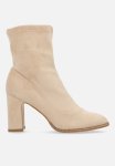Footwork Giggy Block Heel Boot - Light Beige