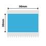 NB507 - - B1 / B21 / B3S / B4 - 50X30MM - 230 Blue Freezer Labels