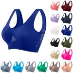 High Impact Sports Bras For Women Breathable Anti-sagging Sports Bras For Women Plus Size High Support Wireless Bra Summer Outfi