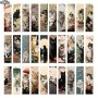 Gutbd 30PCS Cartoon Cat Doodle Bookmarks: Distinctive Vintage Artistry Durable Paper Cards Perfect For Marking Reading Pages And Collecting For Book Lovers