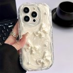 Epoxy Faux Pearl Butterfly Suitable For Iphone 14PRO 13 12 11 15 Phone Case Protective Case