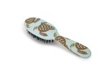 Rock & Ruddle Natural Mixed Boar Bristle Hair Brush For Women And Kids Small travel Size 17.5CM - Perfect For Wet Or Dry Hair De