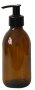 Monstera Amber Bottle With Black Pump - 200ml