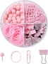 Macaron Color Binder Clips And Small Thumb Tacks Set Decorative Paper