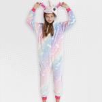 Kids Pastels Glow In The Dark Unicorn Onesie - 140