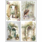 Tear Resistant Deco Print A6 Doorways