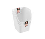 Ezy Storage Utile Small Open Front Cup Pack Of 3 - White
