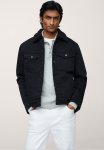 Wasp Faux Shearling-lined Denim Jacket- Black