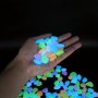 100PCS Glow-in-the-dark Pebbles - Enhance Your Garden Or Aquarium With Natural Crystals