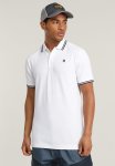 G-star Raw Dunda Slim Stripe Polo Ss - White