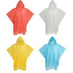 Coloured Disposable Rain Ponchos - Mixed Standard