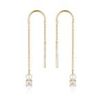 Georgini Noel Nights Snow Drop Earrings - Gold