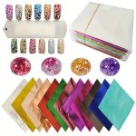 240PCS 12-COLOR Color Imitation Golden Foil 20PCS COLOR 8X8.5CM SHEET Bright Colors Good Brightness Easy To Operate Can Be Used