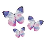 Purple Wafer Butterflies Pack Of 22