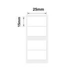 NB182 - - B1 B21 B3S B4 - 25X15MM 2 - 460 White Labels