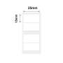NB182 - - B1 / B21 / B3S / B4 - 25X15MM/2R - 460 White Labels