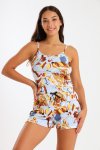 Ladies Printed Summer Shorty Pyjama Set
