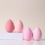 4PCS Pink Makeup Sponge Kit Waterdrop Shape Foundation Blending Sponge Soft Beauty Blender Sponge Flawless For Liquid Cream And Powder Wet And Dry Dual