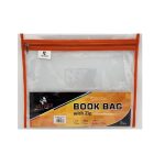 Zip Book A4 Clear Orange Dafrique