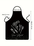 Men's Hair Stylist Graphic Print Work Apron Adjustable Size Bib Apron Fashion Gardening Work Apron No Rhinestones