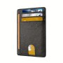 Slim Minimalist Pocket Wallet Genuine Leather Rfid Blocking Credit Card Holder For Work Travel