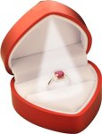 Laoda LED Heart Shaped Ring Box For Wedding Proposal Engagement Valentine' Day Christmas...luxury LED Ring Jewelry Gift Case Box