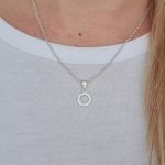 Sophia 925 Sterling Silver Family Friendship Circle Necklace