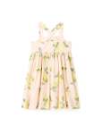 Lydia Button-down Girls Dress - 10-12 Yrs Peach Lemon