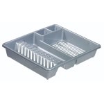 Addis XL Plastic Dish Draining Rack Steel 9640ST