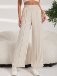 High Waist Wide Leg Pants Casual Loose Pants For Spring & Summer Women's Clothing