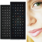 60-PIECE Simple Rhinestone Nose Studs Women's Daily Wear Stainless Steel Nose Rings Festive Party Jewelry Accessories