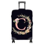 Bhahb Luggage Suitcase Cover Protector Luggage Elastic Washable Baggage Covers Initial Cute Aesthetic For Unisex Women Girls Tra