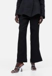 Textured-weave Trousers - Black