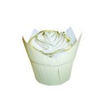 Fancy Flower Tulip Muffin Cup – Beige
